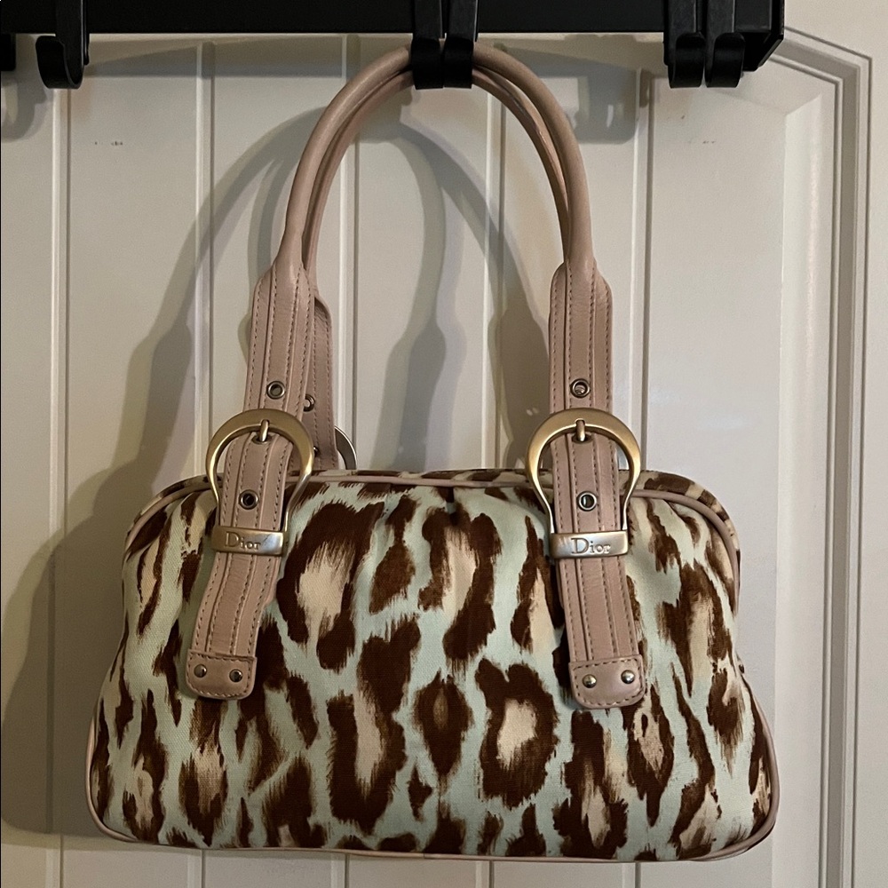 ABSOLUTELY GORGEOUS💕EXCELLENT CONDITION💕VINTAGE CHRISTIAN DIOR LEOPARD BAG💗💗💗 - Picture 5 of 17